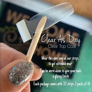 Color street Dry Nail Polish Strips - Clear as Day